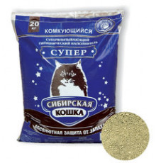 Супер комкующийся наполнитель СИБИРСКАЯ КОШКА