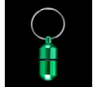 Адресник для вложения записки широкий, капсула 2,2 х 1,3 см, микс цветов