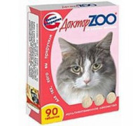 Витамины "ДокторZоо" для кошек (ветчина)