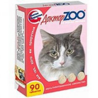 Витамины "ДокторZоо" для кошек (ветчина)